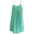 thumbnail image 5 of HAPPY BAY Women's Spaghetti Strap Sleepwear Slip Chemise 1X-2X Sage_AC68, 5 of 5
