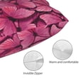 thumbnail image 5 of Disketp Pillow Covers Pink Butterfly Pattern Throw Pillow Case Cushion Covers,Cushion For Bedroom,Couch,Home-20"X30", 5 of 8