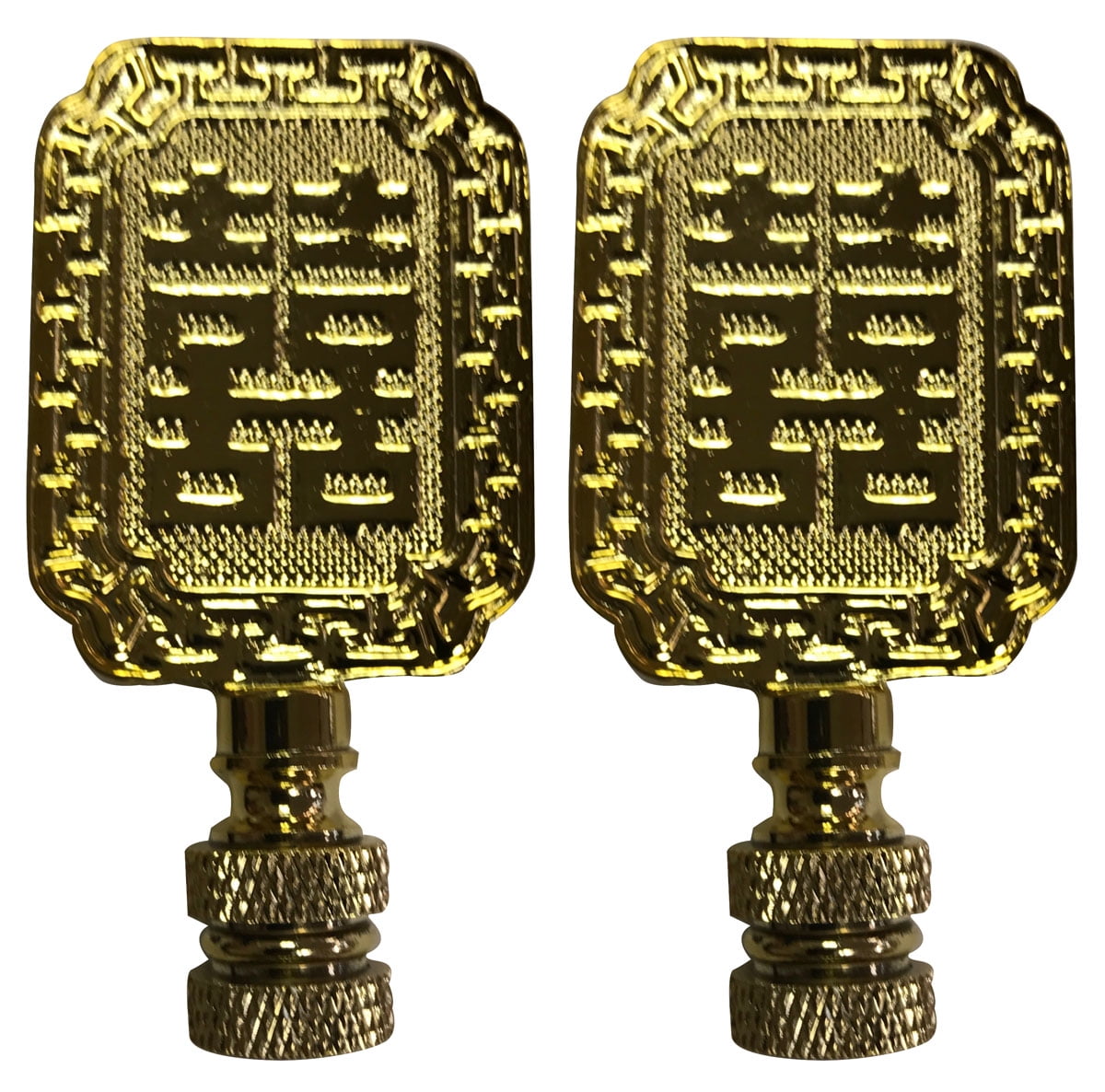 Polished Brass Royal Designs Oriental Happiness Symbol Lamp
