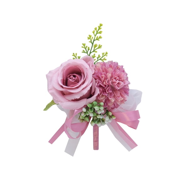 FeiFu Groom Floral Brooch Pin Flower Wedding Corsage Elegant Bridal Party Accessory Sophisticated Flower Embellishment Formal Attire Ceremonial Decor Piece