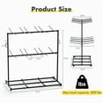 thumbnail image 6 of Advwin Folding Chair Storage Cart, 800 lbs Heavy-Duty Dual-Layer Rack for 84 Chairs / 12 Tables + 42 Chairs, Chair Organizer Trolley with Dust Cover & Straps for Events, Schools or Garages, 6 of 11