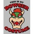 thumbnail image 2 of Men's Nintendo Super Mario Bowser Costume Graphic Tee Athletic Heather X Large, 2 of 5