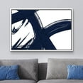 thumbnail image 2 of wall26 Framed Canvas Print Wall Art Blue and White Paint Stroke Collage Abstract Shapes Illustrations Modern Chic Relax/Calm Multicolor for Living Room, Bedroom, Office - 16"x24" WHITE, 2 of 5