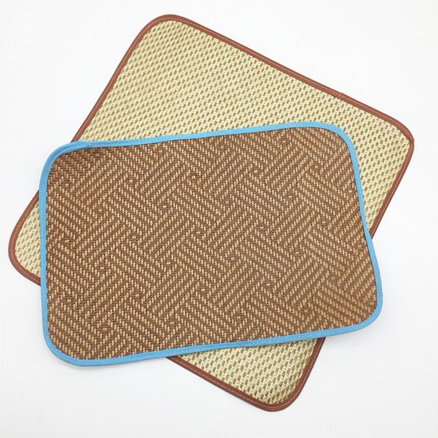 Pet Rattan Mat Multipurpose Cooling Pad Sleeping Mat Pet Summer Bedding Mat For Rabbit Chinchilla Guinea Pig Hamsters Accessory He Qiyong unisex
