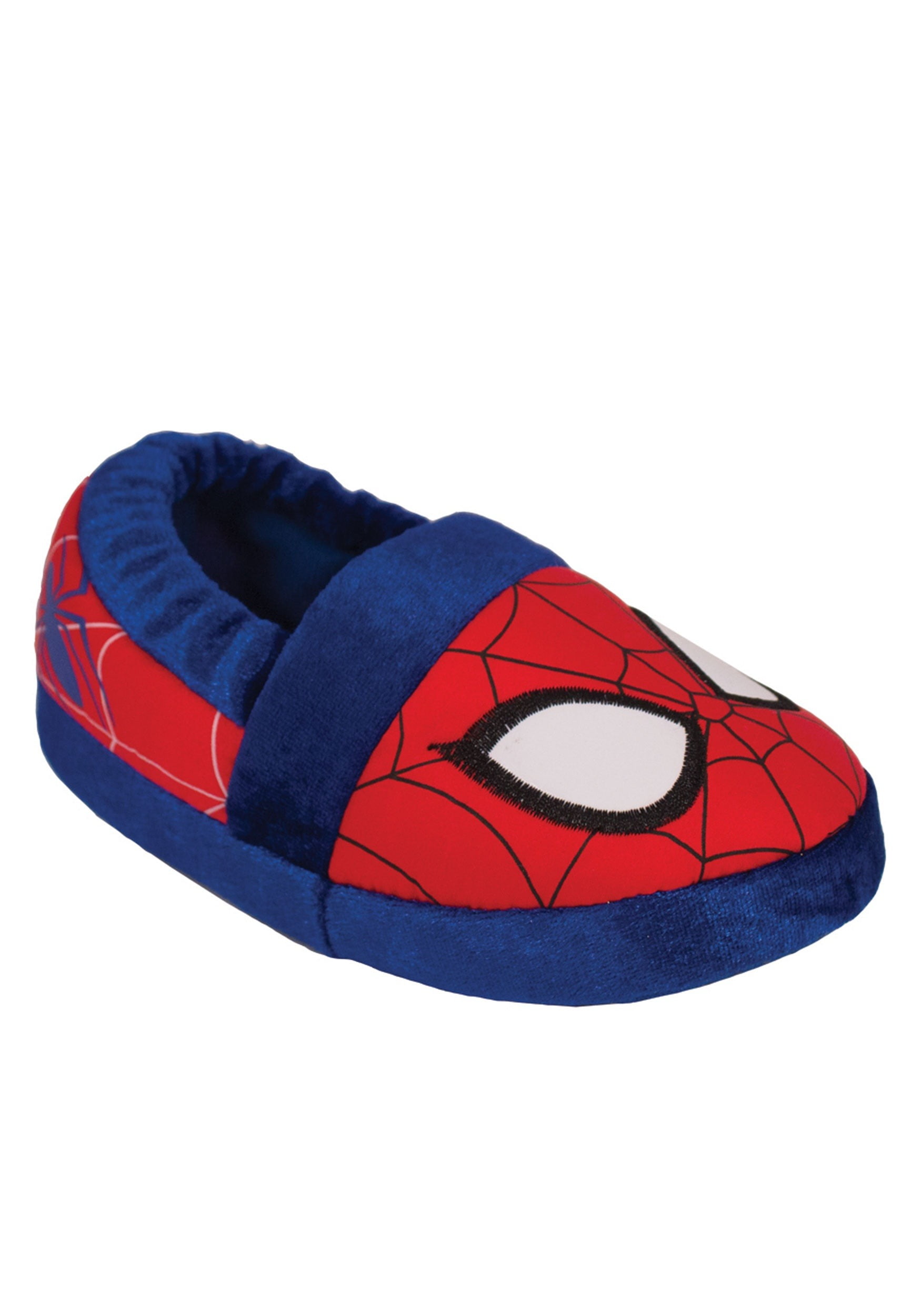 Marvel Spider-Man Toddler Boys Red and Blue Slippers