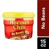 Hormel No Beans Chili, 15 oz Microwaveable cup