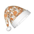 thumbnail image 2 of Haiem Corgi Animal Pattern Santa Hat Confortable Velvet Christmas Hat for Christmas Party Favors Fit for Adults and Kids, 2 of 6
