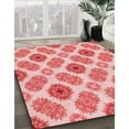 thumbnail image 3 of Ahgly Tapis Rond Lavable en Machine Intérieur Transitionnel Rose Flamant, 3 Pieds Rond, 3 of 7