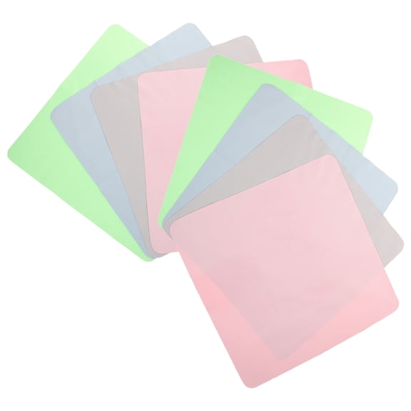 HEMOTON Portable Suede Eyeglass Cleaning Cloths for Lenses and Screens, Assorted Colors,