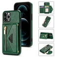 thumbnail image 1 of Nalacover for iPhone 13 Pro Zipper Wallet Case,Luxury Premium PU Leather Back Soft TPU Magnetic Buckle Flip Card Pocket Shockproof Slim Cover with Adjustable Crossbody Shoulder Strap,Green, 1 of 6