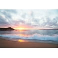 thumbnail image 2 of Highsmith, Carol 32x23 Black Ornate Wood Framed with Double Matting Museum Art Print Titled - Pacific Coast Sunset at Monterey-California, 2 of 4