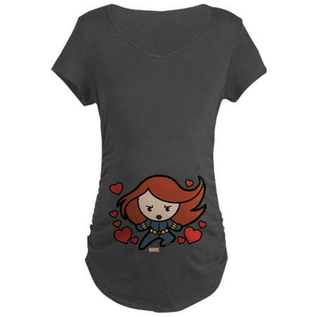 

CafePress - Black Widow Hearts Maternity Dark T Shirt - Maternity Dark T-Shirt