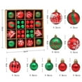 thumbnail image 3 of LSLJS Christmas Tree Ball Ornaments Gift Box Set,44 Pcs 2.36" Shatterproof Glitter Multi-style Hanging Ball Bauble Sphere, Colorful Christmas Theme Pendant Christmas Decorations for Wedding Party, 3 of 3