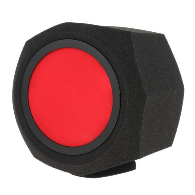 pitrice Éponge Acoustique d'Écran de Microphone pour Studio Radio Performance Extérieure Octogonale Rouge