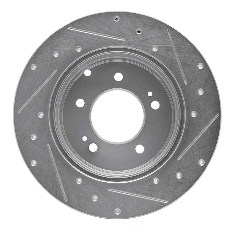 Dynamic Friction Company 631-03021L DFC Brake Rotor - Drilled And Slotted - Silver