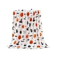 thumbnail image 5 of Tyidzon Halloween Throw Blanket Home Decor Pumpkins Spider Webs Soft Fleece Blanket, 28X39 Inch Throw Blanket for Bedroom, Living Room, Holiday, Kids, Adults Halloween Decorations, 5 of 6