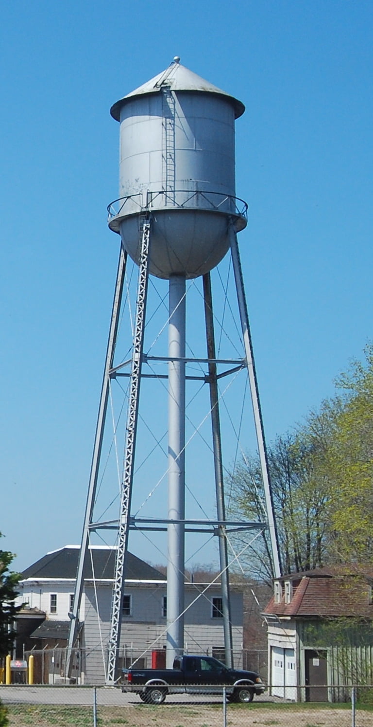 Mill water tower in Kenyon, Rhode Island-20 Inch By 30 Inch Laminated ...