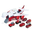thumbnail image 3 of SHCKE Police Car Toys Set with Transport Cargo Airplane Educational Vehicles Toy Car Set for 2 3 4 5 Years Old Boys Kids Child with Large Play Mat 6 Police Cars Large Plane and 11 Road Signs, 3 of 5
