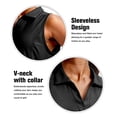 thumbnail image 6 of BODOAO Golf Polo Shirts for Women Sleeveless Summer Sports Athletic Workwear Quick Dry Lightweight Collared Tank Tops for Tennis Workout Golf Casual Daily Wear and Travel Black L, 6 of 9