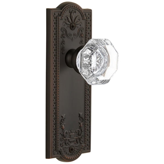 Grandeur Parchm_Sd_Na Parthenon Solid Brass Rose Single Dummy Door Knob - Bronze