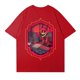 thumbnail image 4 of Hazbin Hotel Casual de la moda de las mujeres de manga corta Impreso Cuello Redondo Pullover Tops Rojo/S, 4 of 4