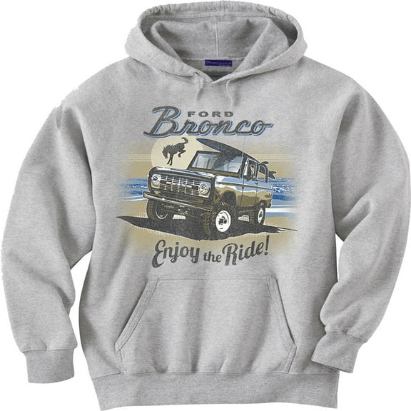 Gray Ford Bronco Hoodie Sweatshirt Clothing Accessories Gifts Mens
