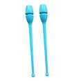 thumbnail image 2 of 2 Piezas Clubes de Gimnasia Rítmica Bastones Insertables para Danza Palos de Práctica Accesorios para Coreografías Material Pp de Alta Resistencia Fác azul, 2 of 8