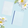 thumbnail image 6 of 10 Sets Report Covers Sliding Bar 2 Colors White and Blue Capacity A4 Size Folder 12In Book Slide Binders Bingding Clips Grip 70 Sheets Pull Rod Plastic for Office Loose Leaf Documents Holder for DIY, 6 of 6
