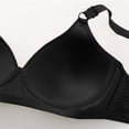 thumbnail image 4 of MVRLSH Jelly Bras For Women Womens Striped Three Hook Clasp Wireless Bra Middle Elderly Full Coverage Support Black 36-44, 4 of 8