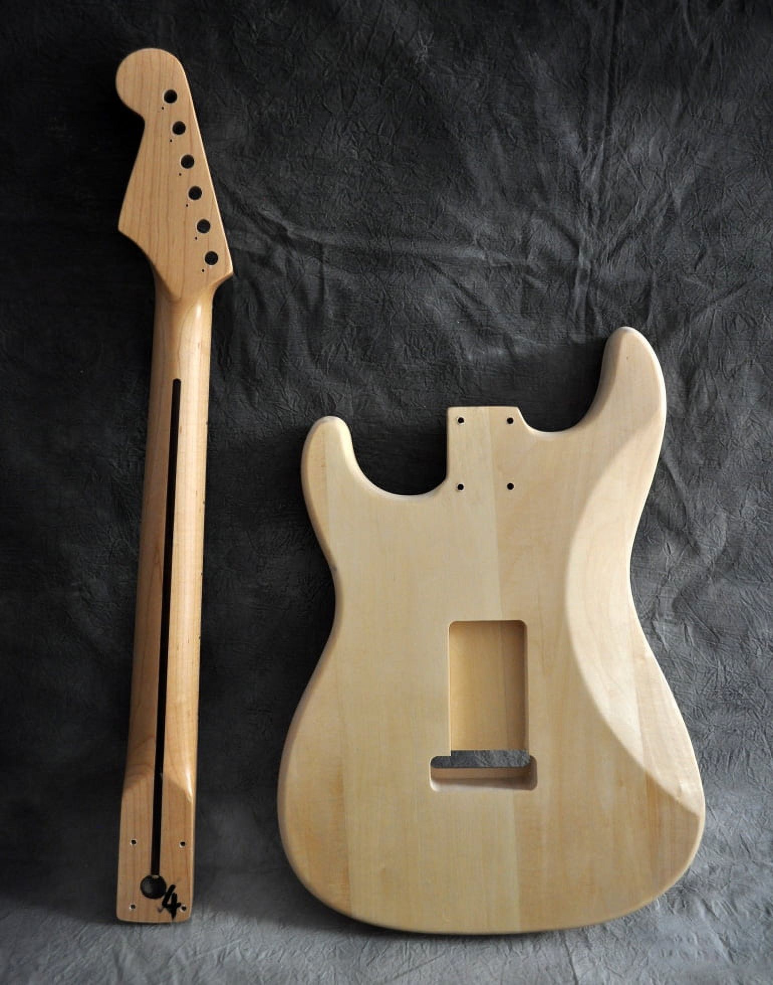 RSW DIY Electric Guitar kit with Basswood Body Maple Neck and Fingerboard 21 Frets S-S-S Pickups Bolt On - image 3 of 6