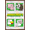 Mahogany Framed Version, variant on Minecraft - Simple Comic Animal Grid Wall Poster, 14.725" x 22.375" Framed