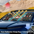 thumbnail image 3 of Yuyamidu Aztec Ethnic Gemoetric Car Sunshade for Windshield Easy to Install Auto Front Window Sun Shade for Car Van Hatchback Car Shield Sun Protector, 3 of 7