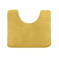 thumbnail image 1 of Clara Clark Bath Mat Bathroom Rug - Absorbent Memory Foam Bath Rugs - Non-Slip, Thick, Cozy Velvet Feel Microfiber Bathrug, Plush Shower, Toilet- Floor Bathmats Carpet - Gold - Contour Size 24"x20", 1 of 5