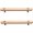 160mm, variant on Gamvdout Cabinet Knobs 2Pcs Beech Solid Wood Original Color Cabinet Door Wardrobe Cabinet Drawer Wooden Handle Brass 128Mm