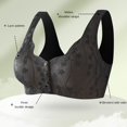 thumbnail image 2 of kamemir Supportive Bras for Women Women's Easy-On Front Close Bra(Black,M), 2 of 5
