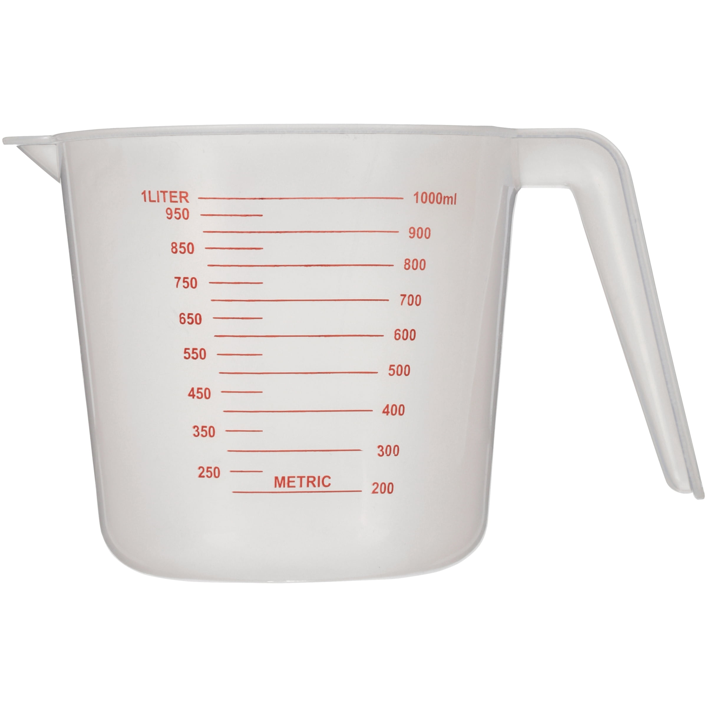 4 Cup (1 liter) Measuring Cups Polypropylene Calibrated in oz and mL 1/Pk