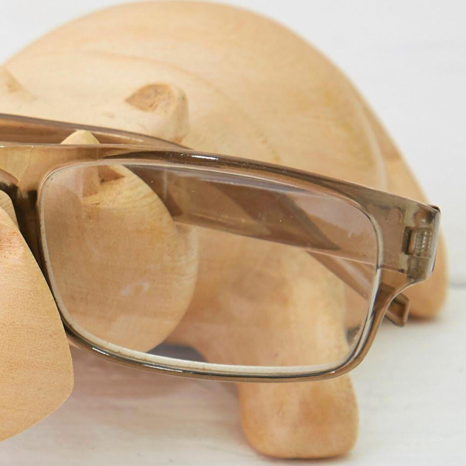 Kenya Hand Carved Natural Jacaranda Wood Hippo Eye Glasses Holder Accessoires Zonnebrillen & Eyewear Brillenstandaarden 