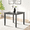 Gray 1#, variant on PAPROOS Solid Wood Dining Table, Counter Height Square Kitchen Table for Small Space, Farmhouse Acacia Wooden Dinner Table for 4, Walnut(Only Table)