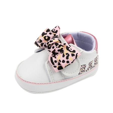 

JDEFEG Boys Shoes 10 Spring and Summer Children Baby Toddler Shoes Girls Casual Shoes Flat Soles Light and Comfortable Leopard Bow Hook Loop Toddle Shoes Size 10 Rd2 11