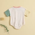 thumbnail image 4 of KyCheLot Baby Summer Clothes Short Sleeve Color Block Romper T Shirts for Boys Girls 3-24 Months, 4 of 7