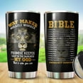 thumbnail image 2 of Christian Tumbler - Gifts for Christians on Christmas, Birthday - Religious Tumblers - Christian Cup - Christian Gifts For Men, Women - Bible Emergency Numbers Mug - Lion Christian Tumbler, 2 of 6