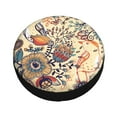 thumbnail image 3 of Balery Floral With Birds And Fantasy Flowerstire Cover Waterproof Dust-Proof, Universal Spare Wheel Tire Cover For Trailer, Rv, Suv Truck And Vehicle Camper Accessories-14 Inch, 3 of 9
