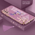 thumbnail image 1 of Funda Honor X8 5G X6 5G X8 4G 9X Pro X8A X5 8X MAX Cáscara de teléfono móvil de Sakura mariposa de borde recto, 1 of 3