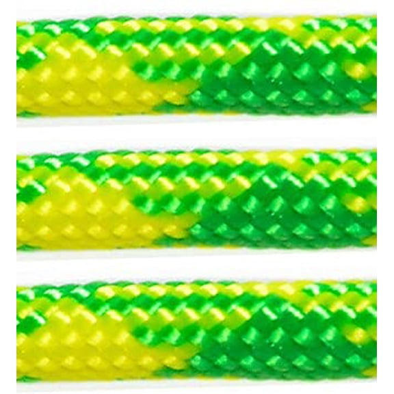 US Ropes Type III Commercial 550 Paracord 100' Hank Made in USA Survival Cord Parachute Outdoor (Day Glow)
