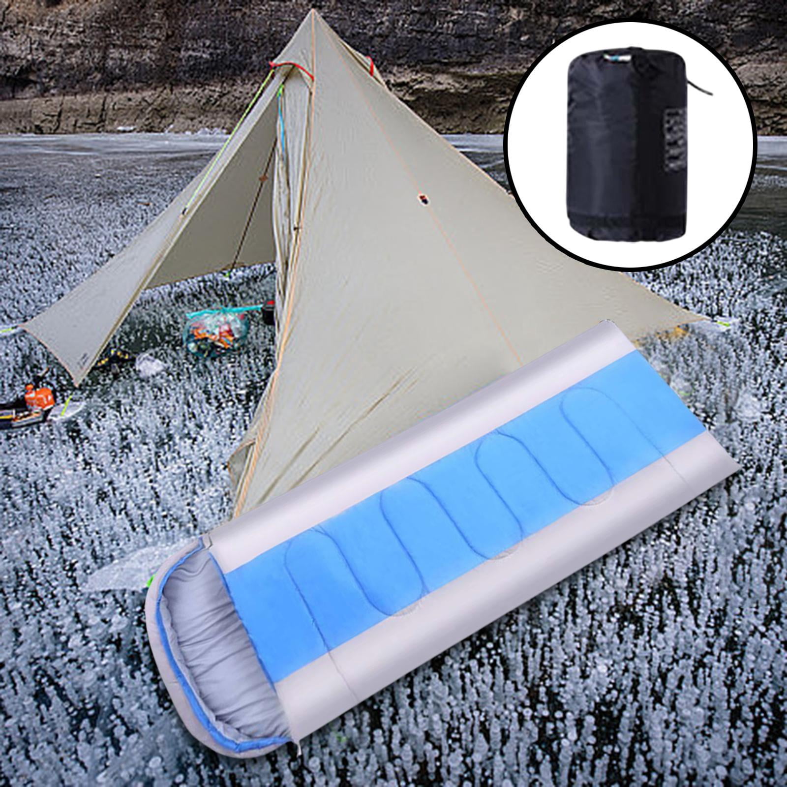 Wswqop Envelope Sleeping Bag Camping Sleeping Bag 86.6 inch x 29.5 inch Lightweight for Blue Gray 1.8kg