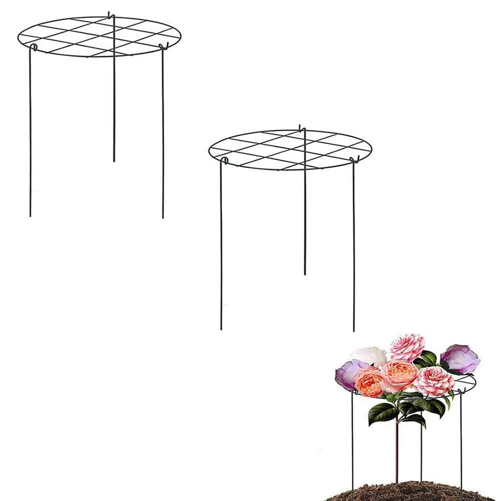 2 Pack 14 x 18 Inch Grow Through Plant Support Rings, Strong Grow