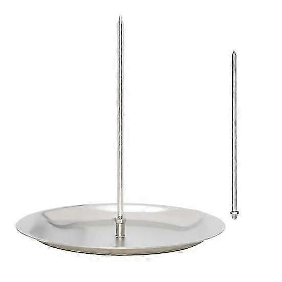 Al Pastor Skewer Vertical Skewer for Tacos Kebabs with 2 Removable Spikes 8 Inch Shawarma Rack Moisture retaining Grill Pan BBQ Grilling Accessory