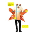 thumbnail image 4 of Bay Crab Shellfish Halloween Costume, Adult One Size, Orange, R7788-OS, 4 of 4