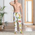 thumbnail image 2 of Honiee Orange Green Avocado for men - a sleek fusion of Straight Pajama Pants, versatile Lounge Pants, and cozy Sleepwear, all rolled into one-XX-Large, 2 of 6