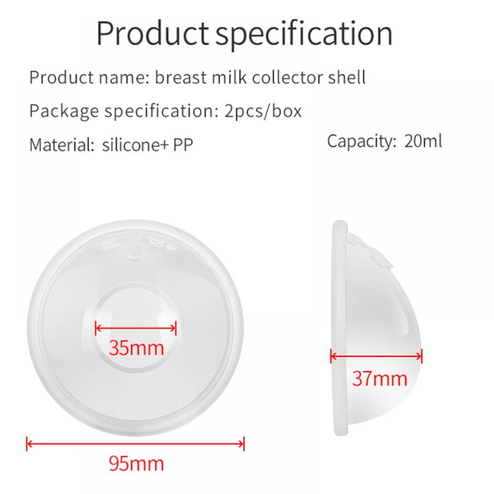 Upgrade Version Breast Shells Nipple Shield with Anti-Flow Stopper Therapy  Comfort for Sore Leaking Breast aFeeding Nursing Mother BPA Free Food Grade